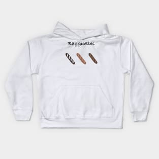 Baguette Trio Kids Hoodie